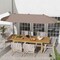 Double-Sided Patio Umbrella, Crank Handle and Sun-Protection Fabric
